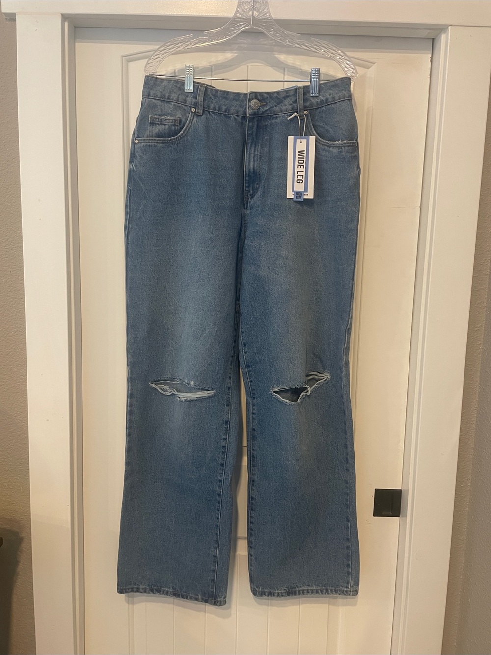 refuge DENIM Osaka High Rise Wide Leg Jeans